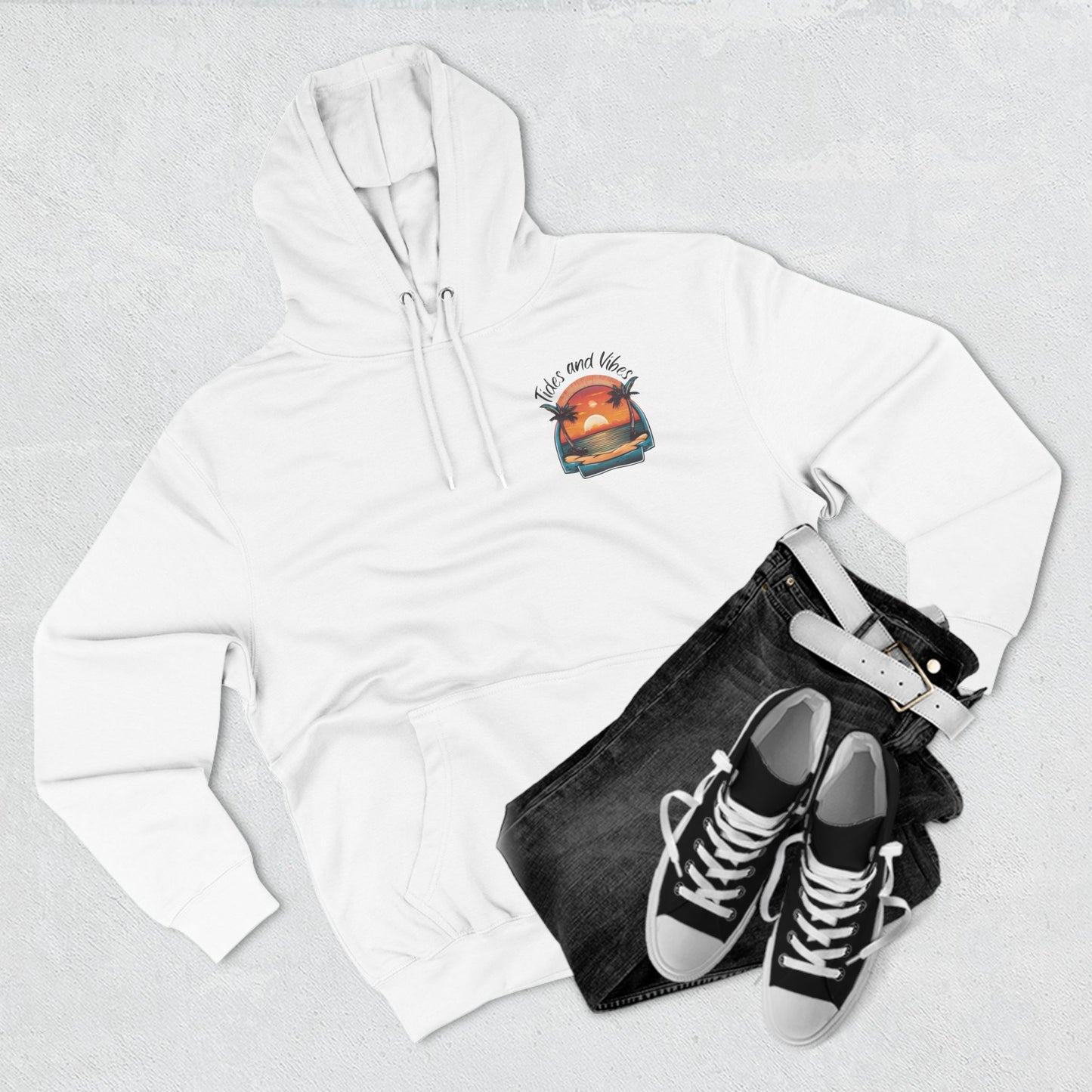 Three-Panel Fleece Hoodie